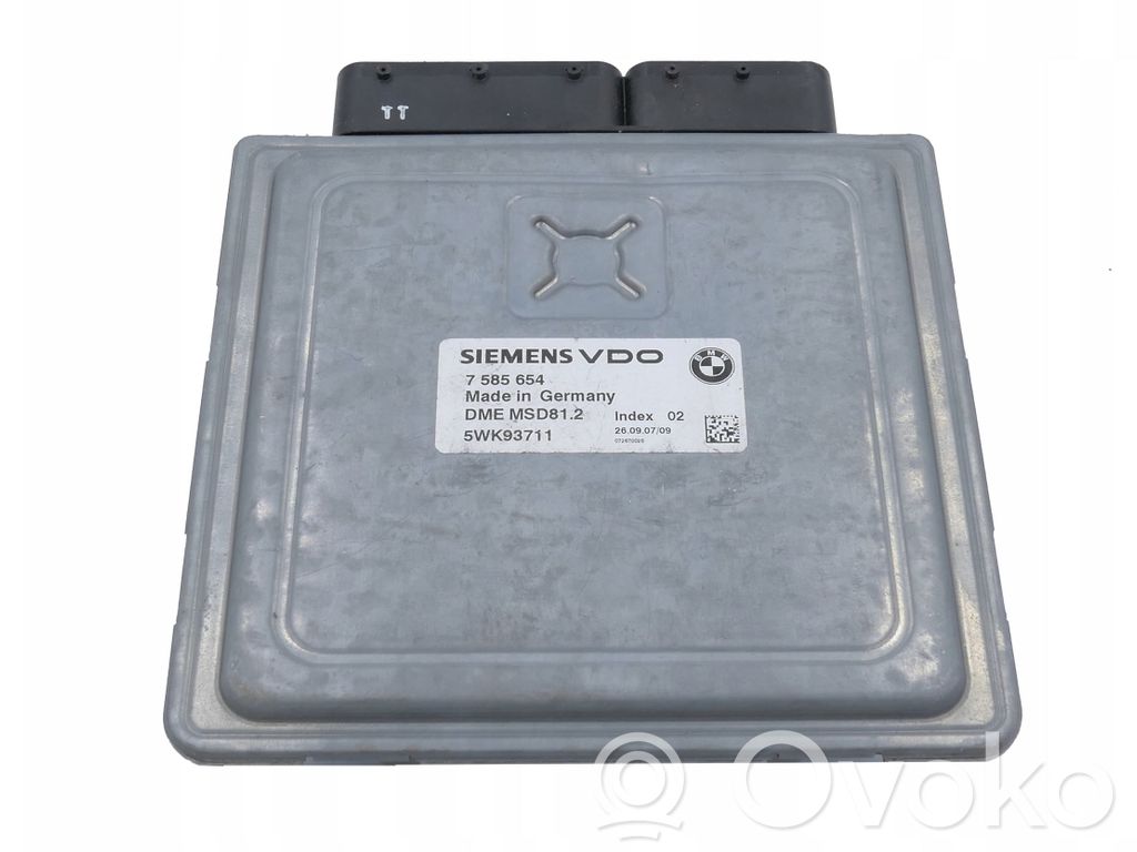 Unidad de control/módulo del motor   7585654,5WK93711,MSD81