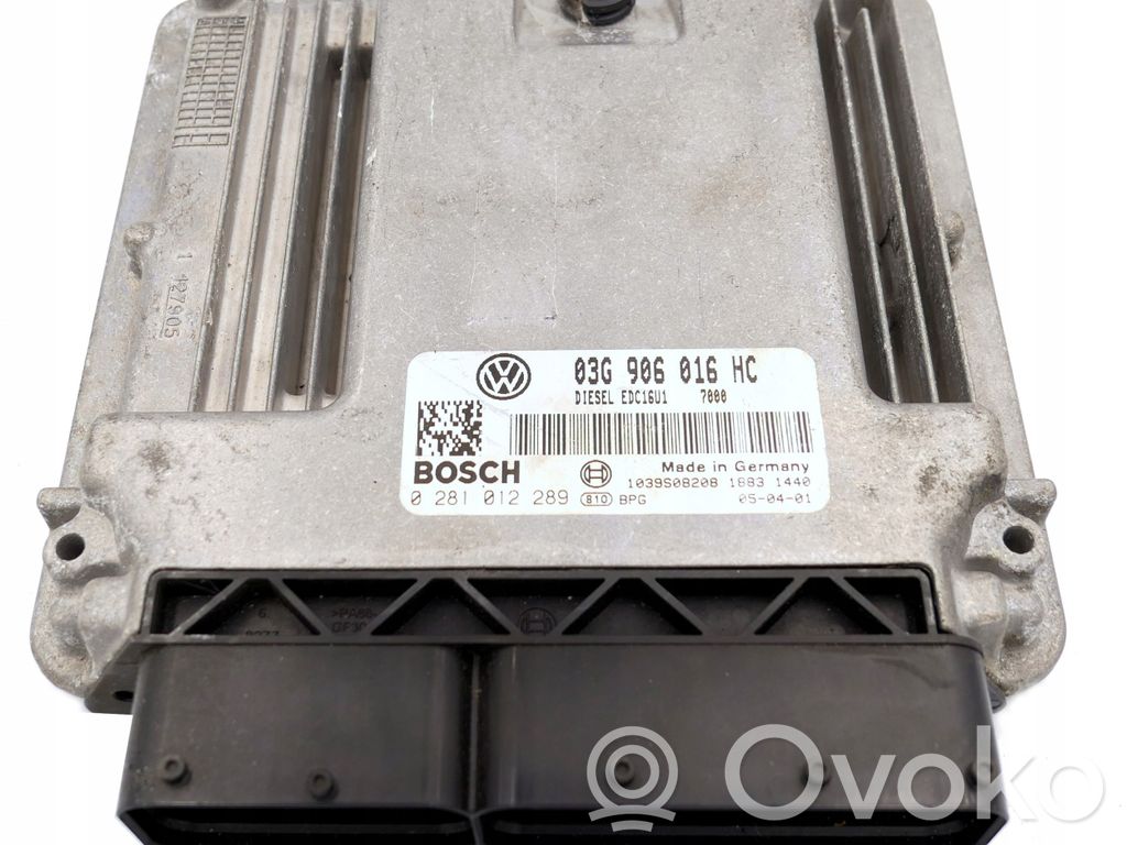 Volkswagen Caddy Engine control unit/module 