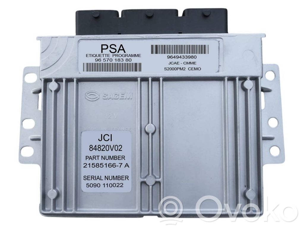 Citroen C2 Engine control unit/module 