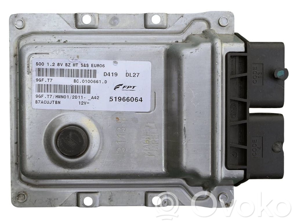 Engine control unit/module   51966064,BC0100661D,9GFT7