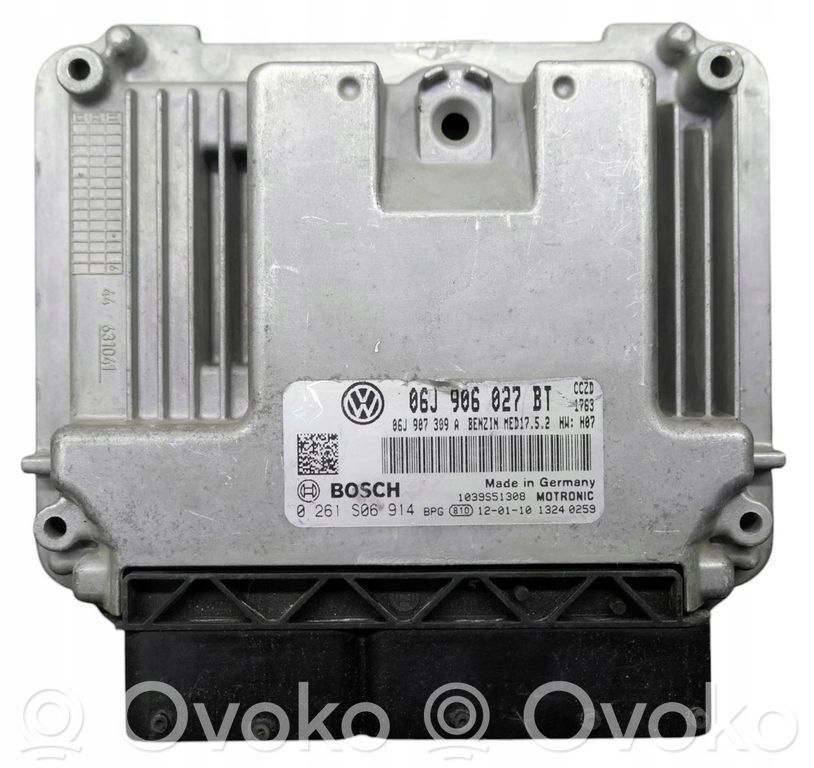 Engine control unit/module ECU   06J906027BT,0261S06914,06J906027BT,06J907309A,1039S51308