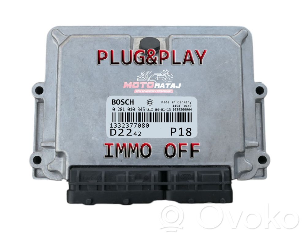 Engine control unit/module   0281010345,1332377080,D2242