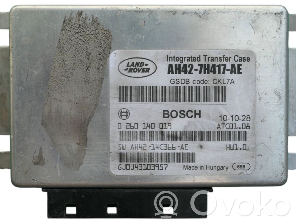 Komputer / Sterownik ECU silnika   BOSCH,AH427H417AE,0260140019,HW10