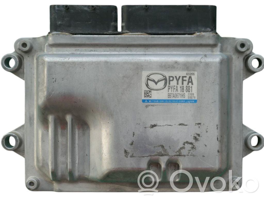 Engine control unit/module ECU   PYFA18881,E6TA0671HS,K6266