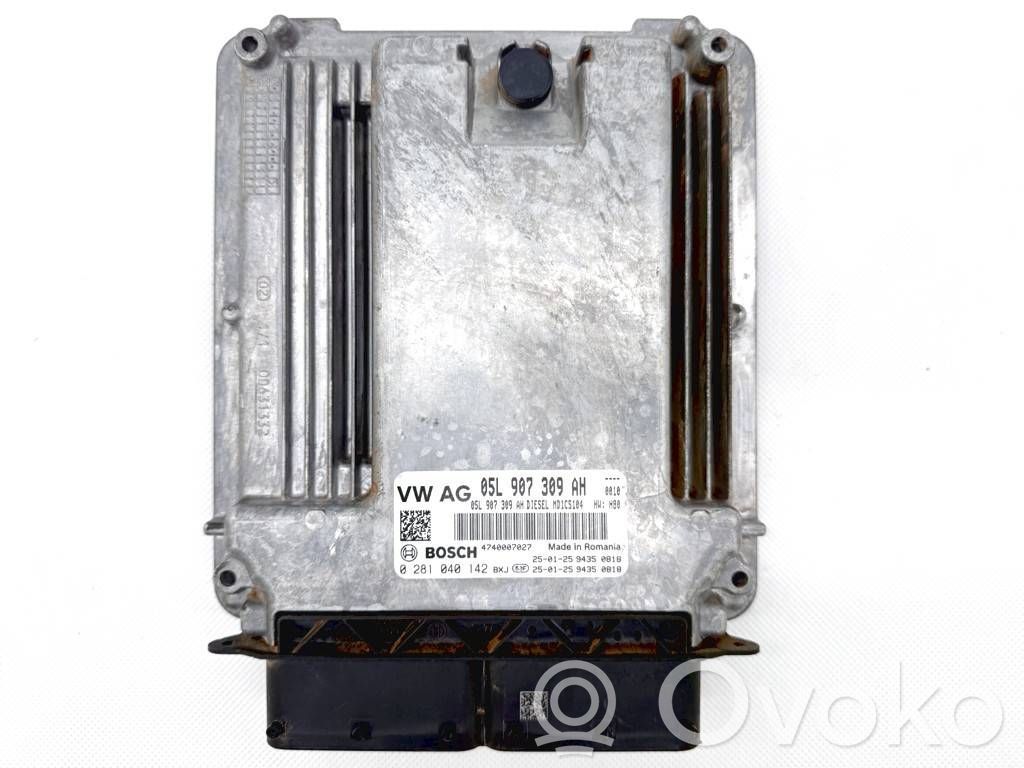 Engine control unit/module ECU   05L907309AH,0281040142