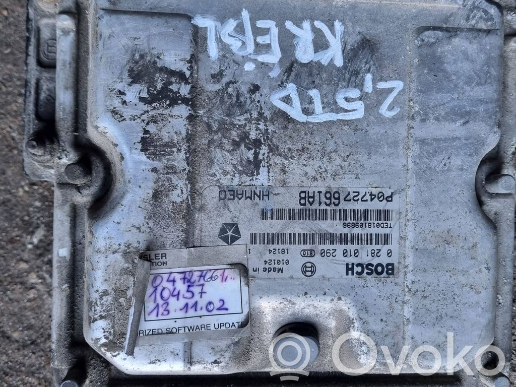 Engine control unit/module   P04727661AB,0281010290,TED018109896
