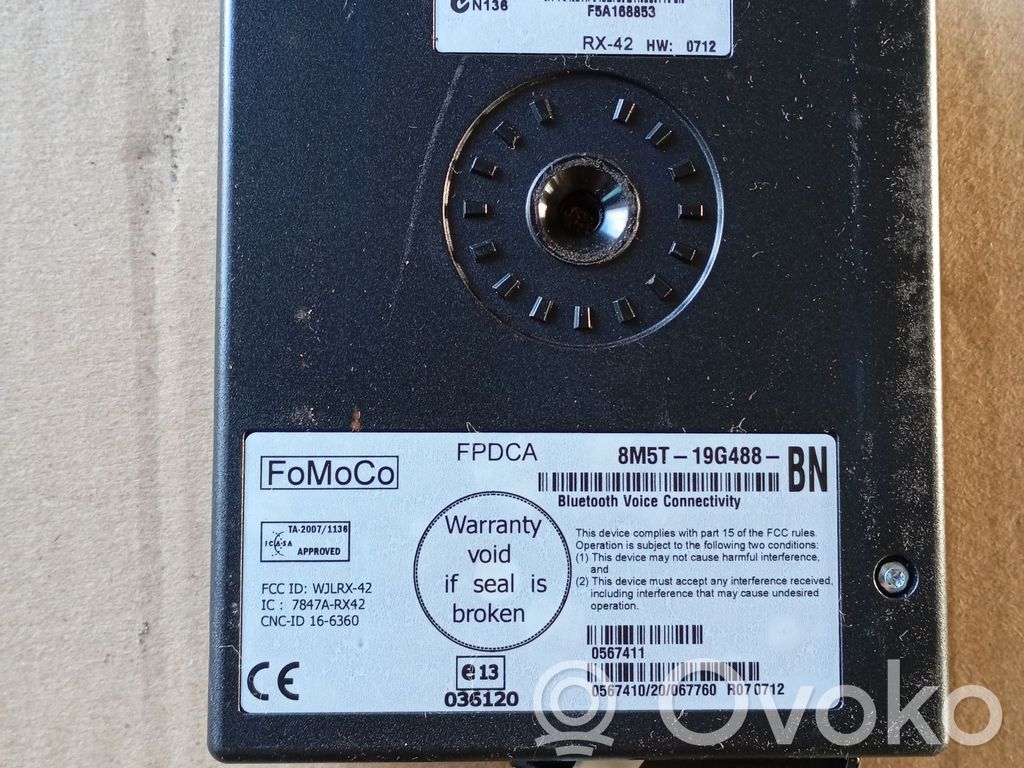 Ford Transit -  Tourneo Connect Bluetooth control unit module 