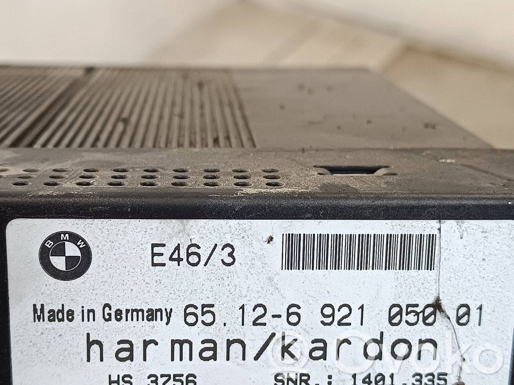 BMW 3 E46 Sound amplifier 