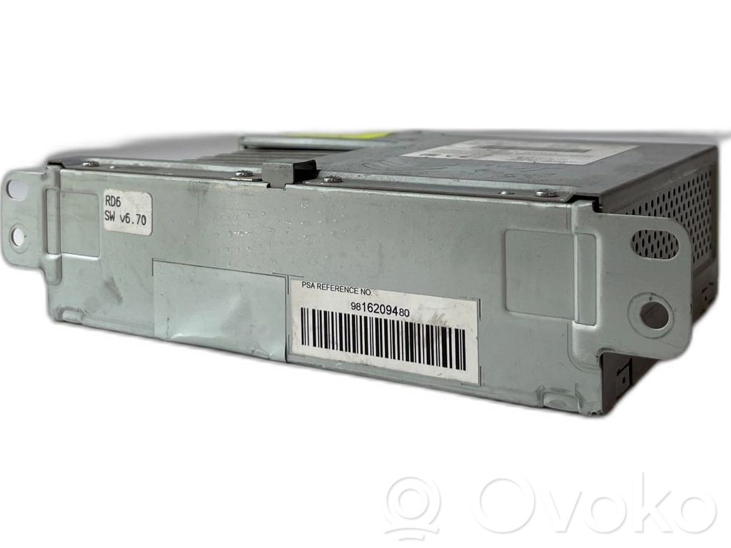 Panel / Radioodtwarzacz CD/DVD/GPS   9816209480,RU9472,RU9472EA