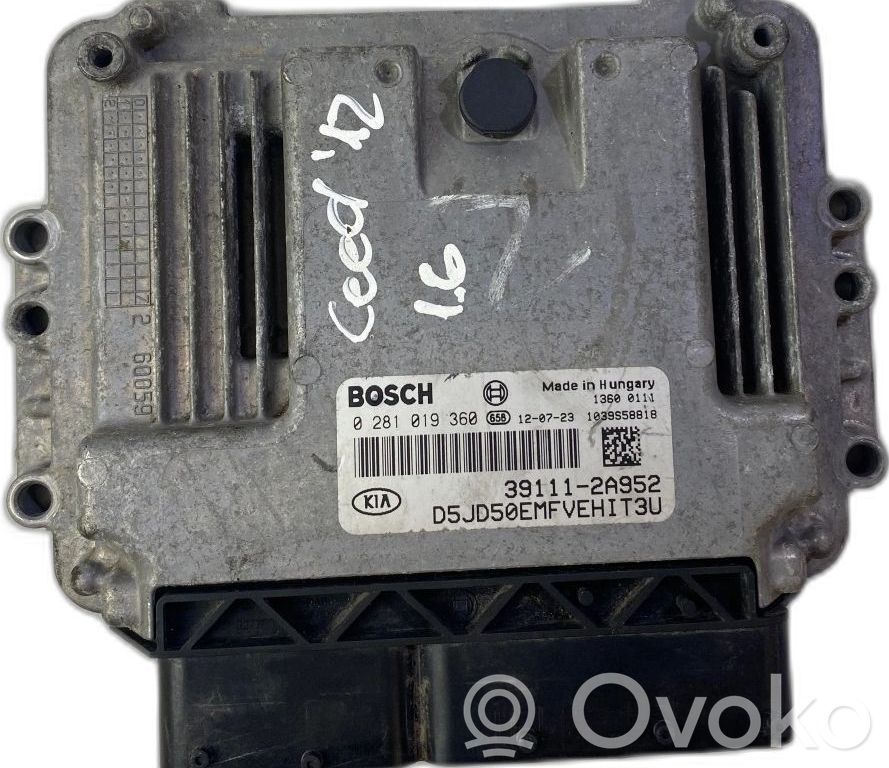 Other control units/modules   391112A952,0281019360