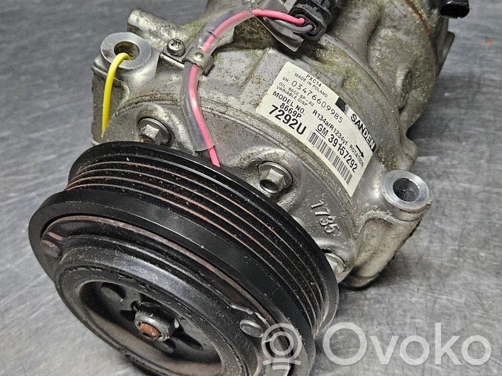 Opel Astra K Compresseur de climatisation 