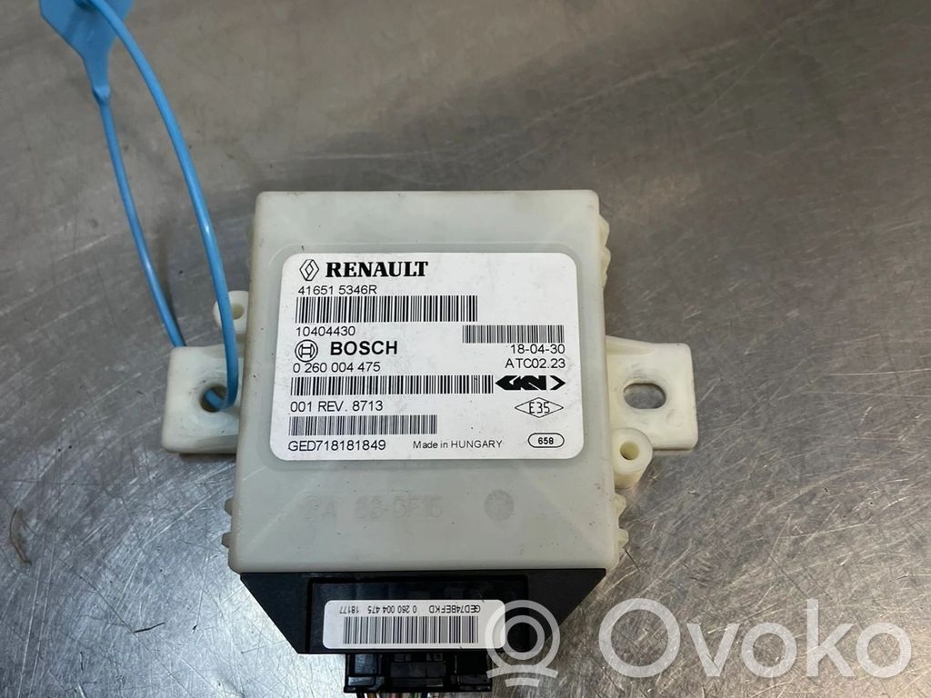 Dacia Duster II Trunk lid opening control unit 