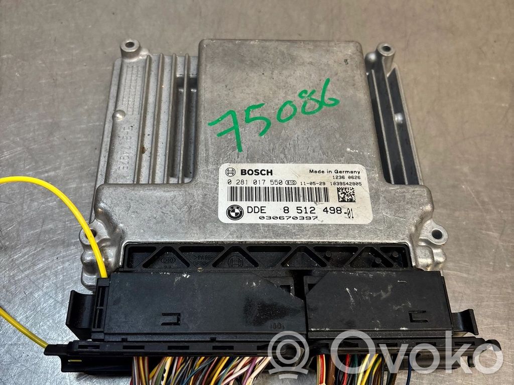 Galios (ECU) modulis   DOBMW1E82E88,DOBMW1E82E88,8512498,0281017550