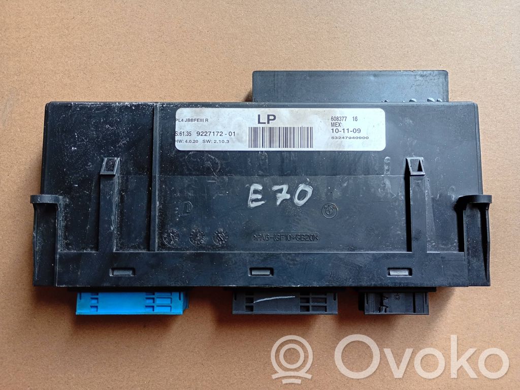 BMW X5 E70 Central body control module 