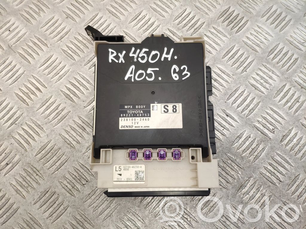 Lexus RX 450H Module de contrôle carrosserie centrale 