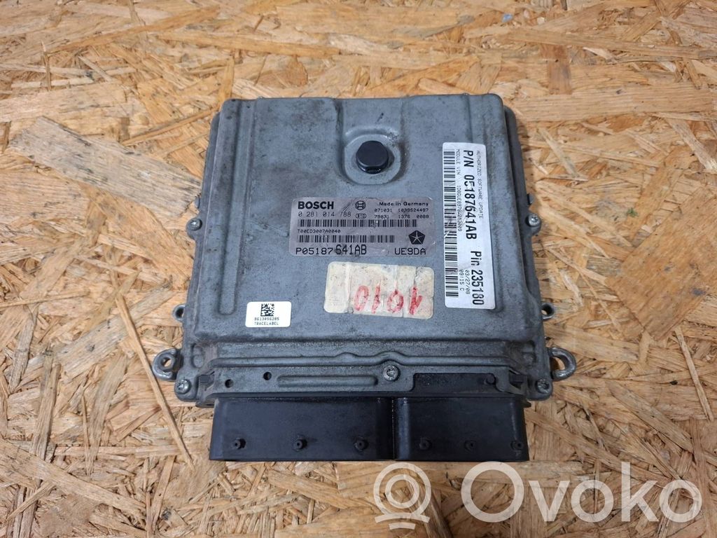 Engine control unit/module   0281014788,P05187641AB