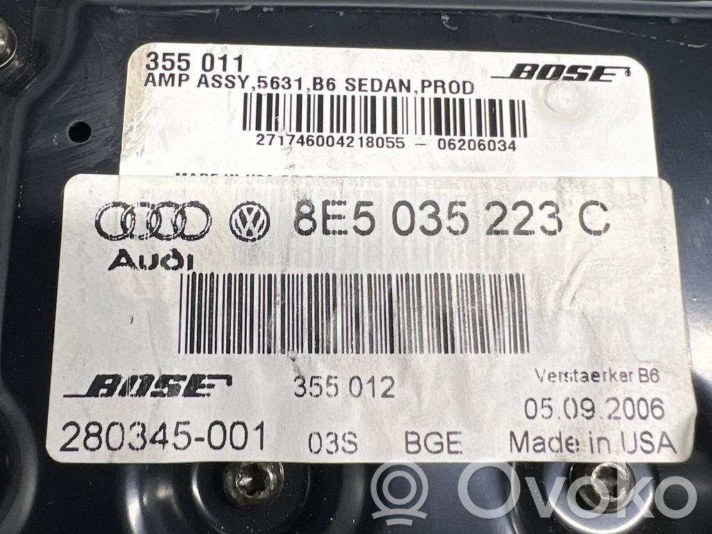 Audi A4 S4 B7 8E 8H Wzmacniacz audio 