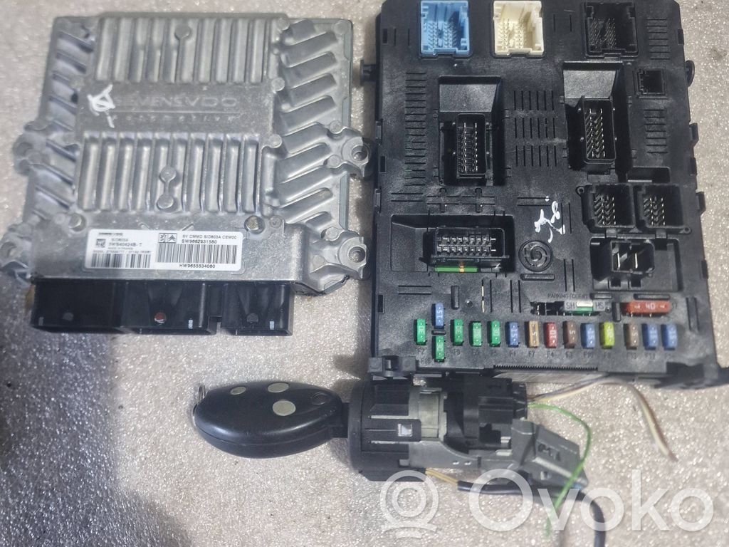Engine ECU kit and lock set   9662331580,9655534080,5WS40424BT,9663510580