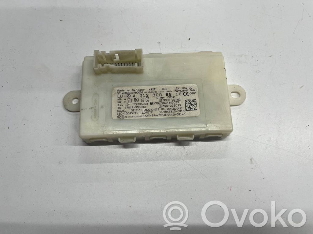 Mercedes-Benz E W212 Module de contrôle sans clé Go 