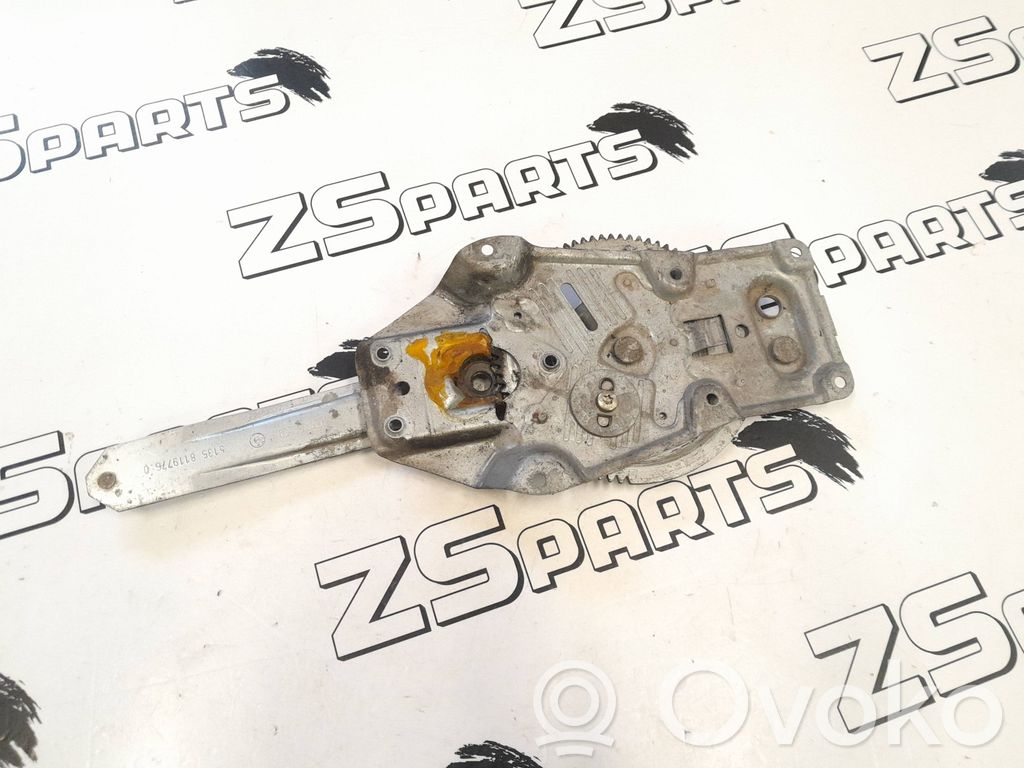 BMW 3 E36 Mechanizm podnoszenia szyby tylnej bez silnika 
