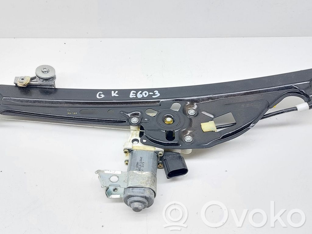 BMW 5 E60 E61 Rear door window regulator with motor 