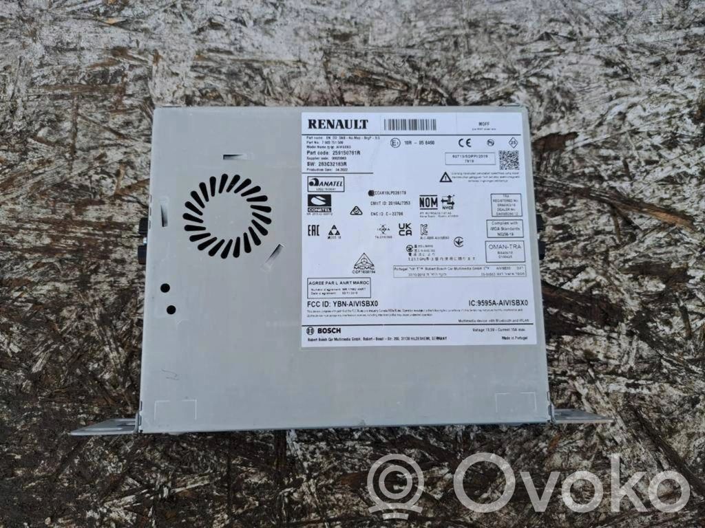 Panel / Radioodtwarzacz CD/DVD/GPS   259150781R,7503751500,283C32183R