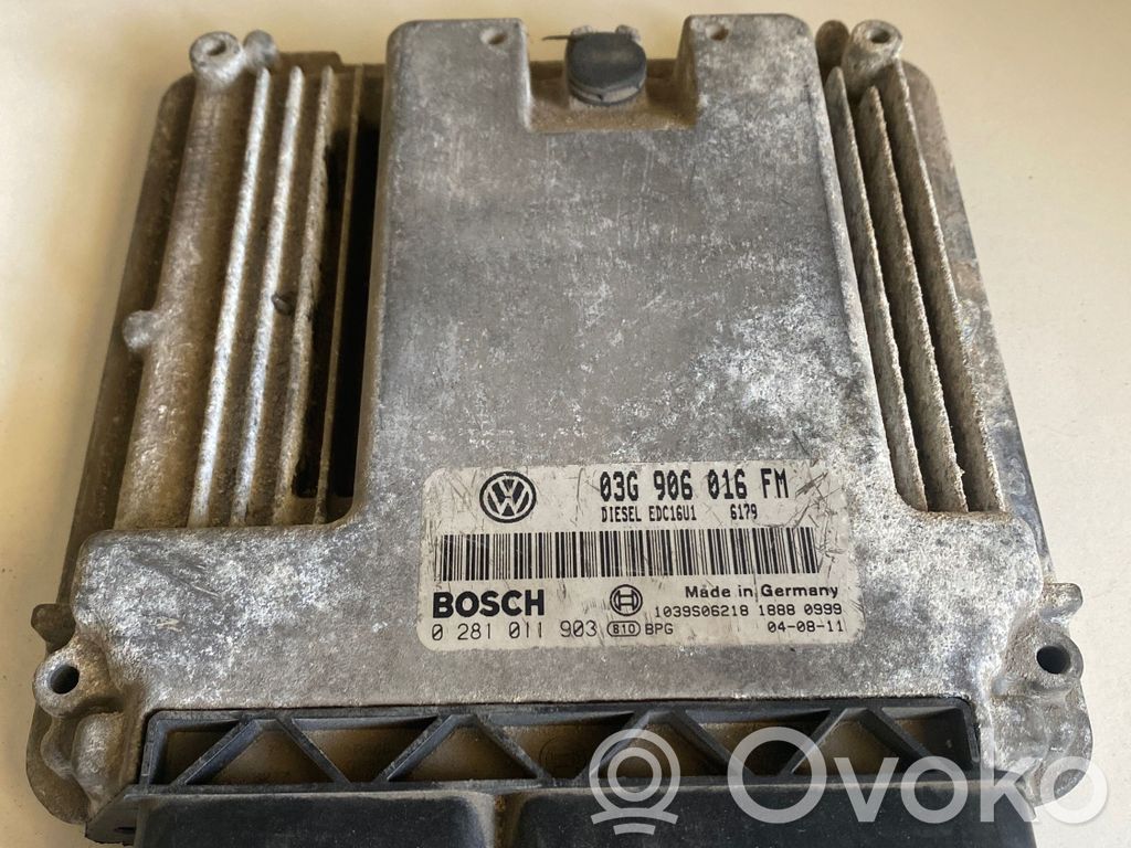 Engine control unit/module   03G906016FM,1039S06218,0281011903