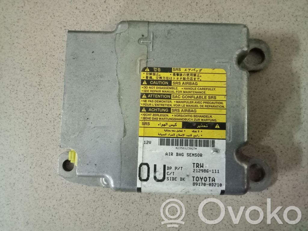 Toyota Yaris Airbag control unit/module 