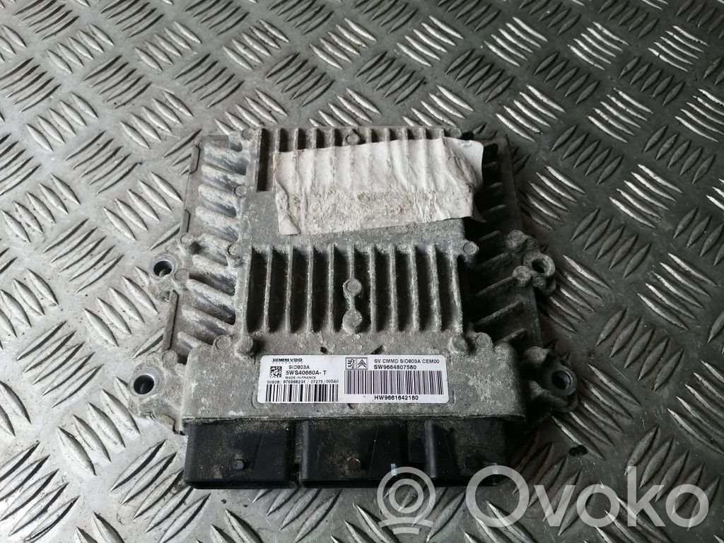 Engine control unit/module   9664807580,9661642180,5WS40660AT