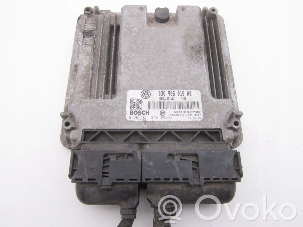 Engine control unit/module   03G906016AQ,0281011848