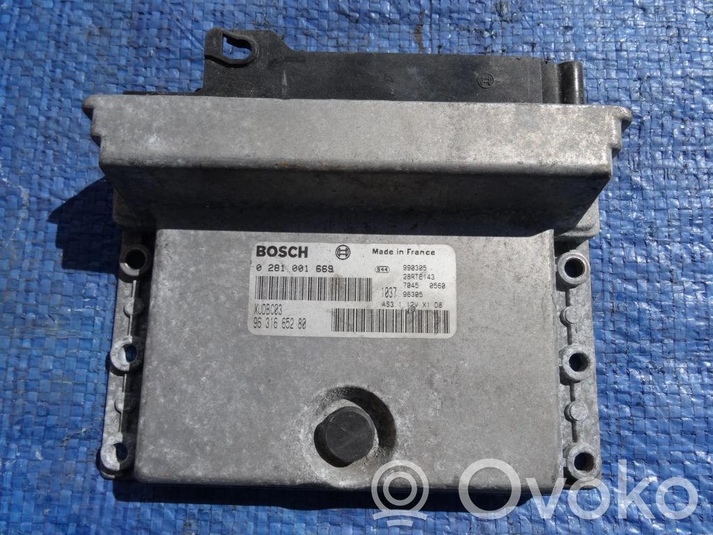 Engine control unit/module   9631665280,0281001669