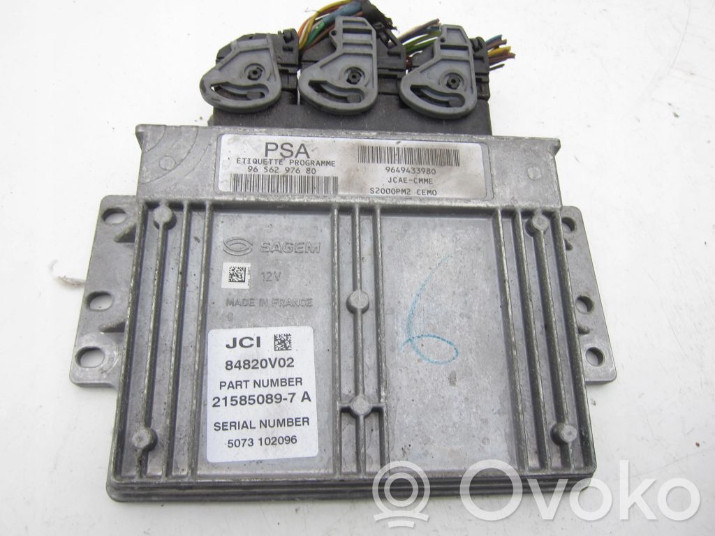 Citroen C3 Pluriel Calculateur moteur ECU 