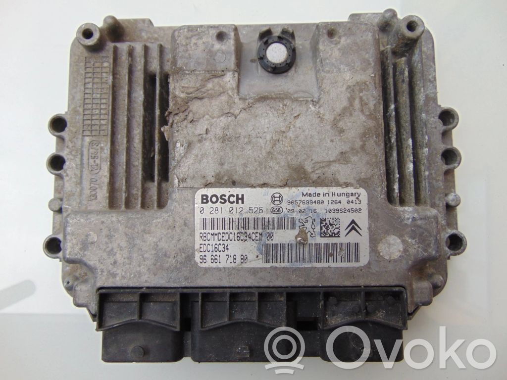 Engine control unit/module   9666171880,0281012526