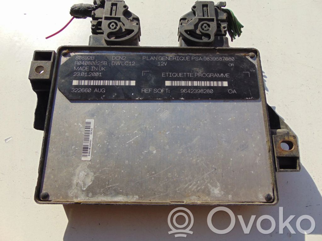 Citroen Berlingo Engine control unit/module 