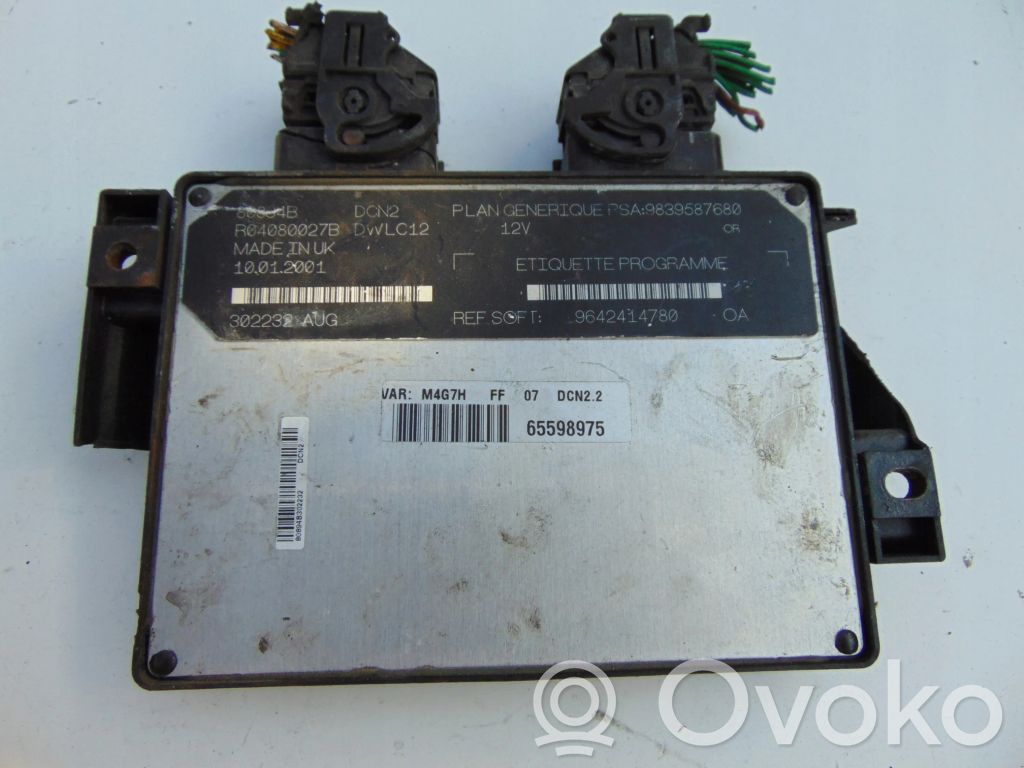 Citroen Berlingo Engine control unit/module 