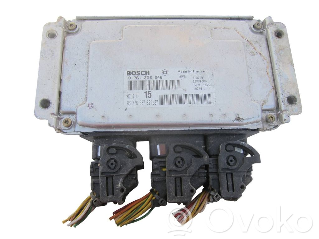 Engine control unit/module   0261206246,9637838780ID07