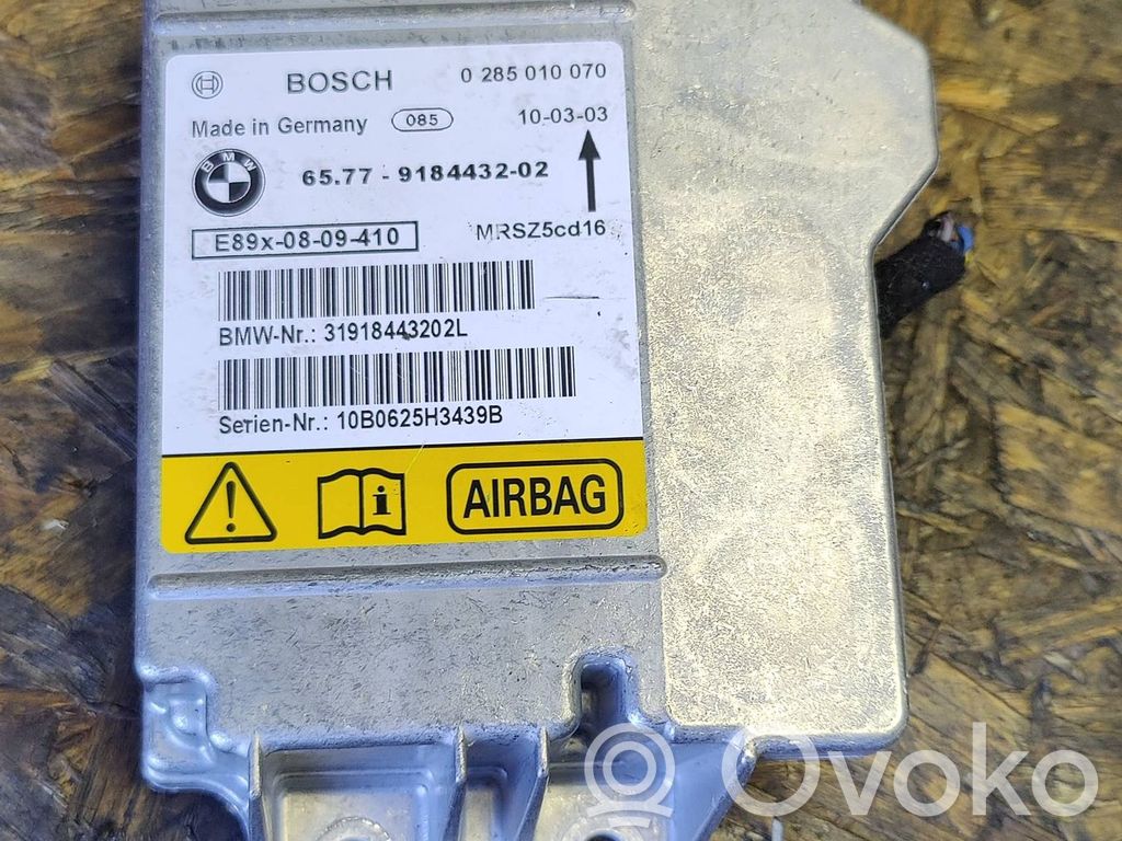 Airbag control unit/module   9184432,0285010070,MRSZ5C016,31918443202L