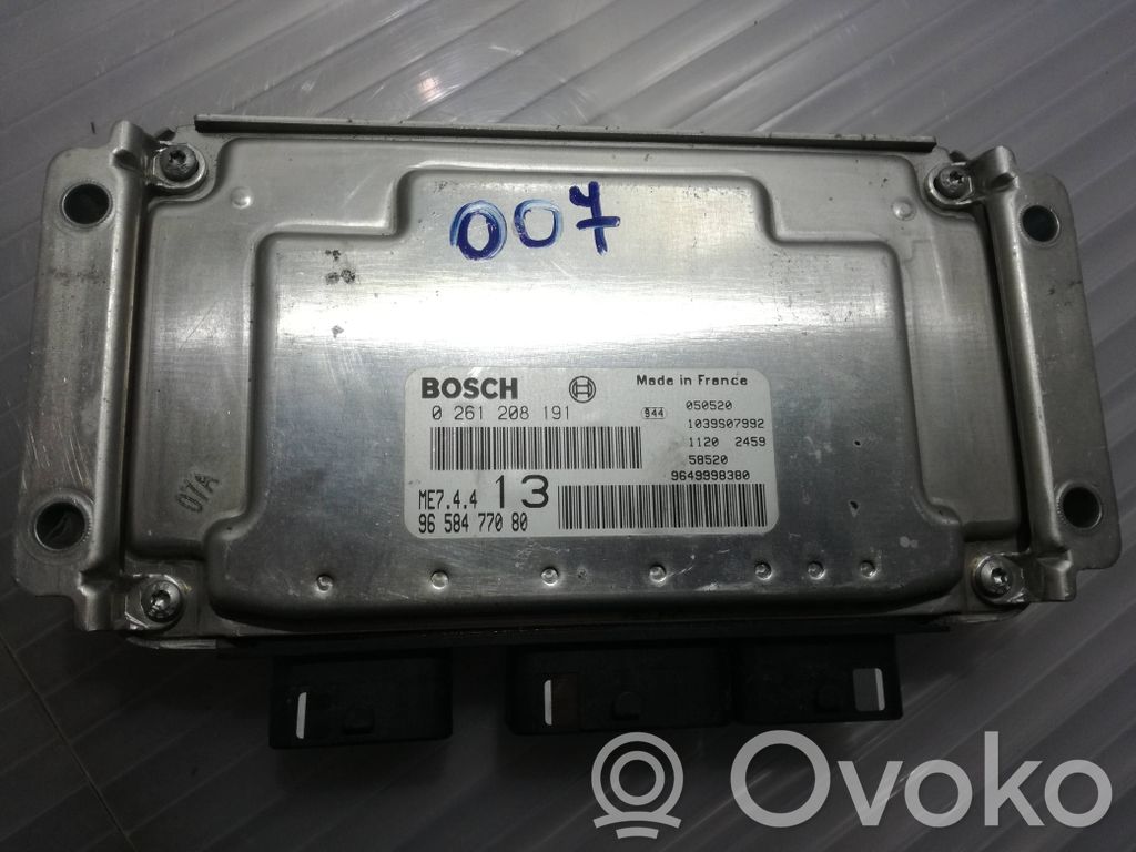 Peugeot 1007 Engine control unit/module 