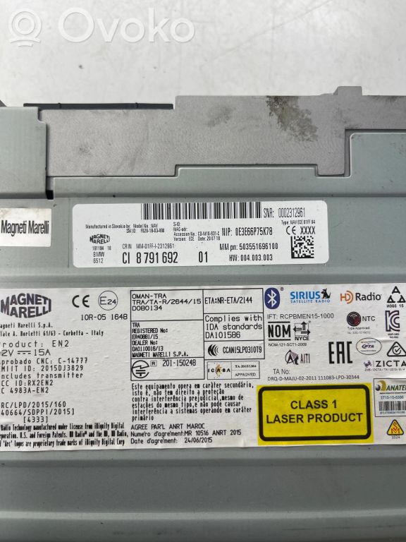 503551696100 BMW 3 F30 F35 F31 Radio / CD-Player / DVD-Player  