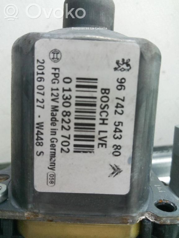 Alzacristallo Elettrico Anteriore Destro Per Peugeot 208 (2012-2018) | OEM 9673154380 | Senza Motore