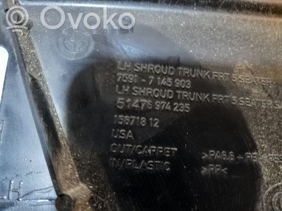BMW X5 E70 Other trunk/boot trim element 51476974235