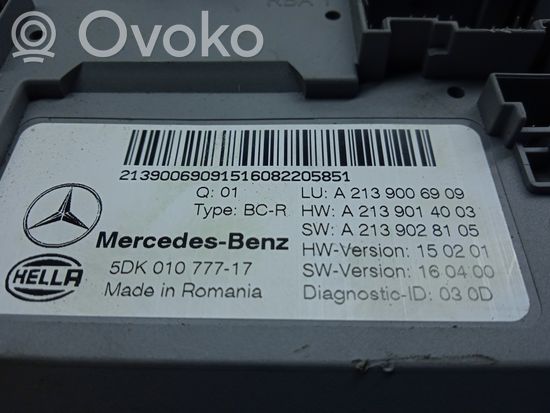 Mercedes-Benz E W213 Comfort/convenience module A2139006909