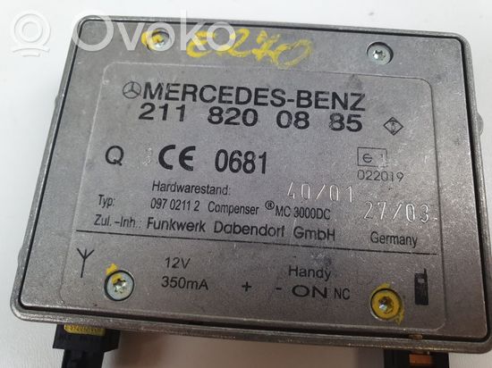 Mercedes-Benz E W211 Antenna control unit 2118200885