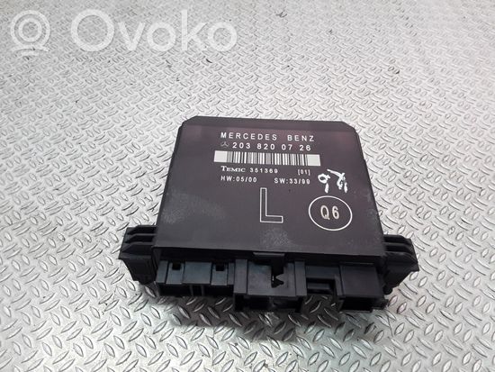Mercedes-Benz C W203 Door control unit/module 2038200726