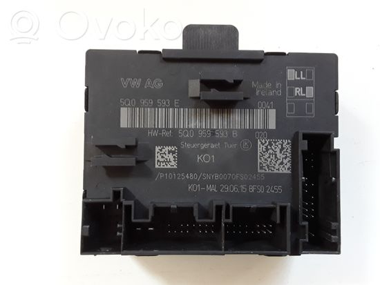 Audi A3 S3 A3 Sportback  8V Door control unit/module 5Q0959593E
