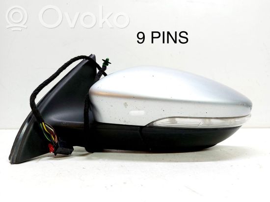 Volkswagen PASSAT B7 Front door electric wing mirror 012522 3C0857933A