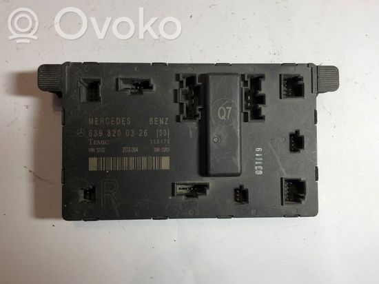Mercedes-Benz Vito Viano W639 Door control unit/module 6398200326 639820032600 356170