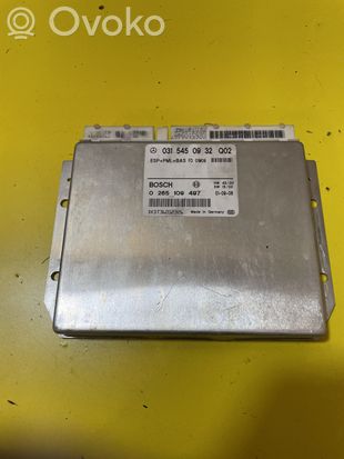 Mercedes-Benz S W220 ESP (stability system) control unit 0315450932 0265109497