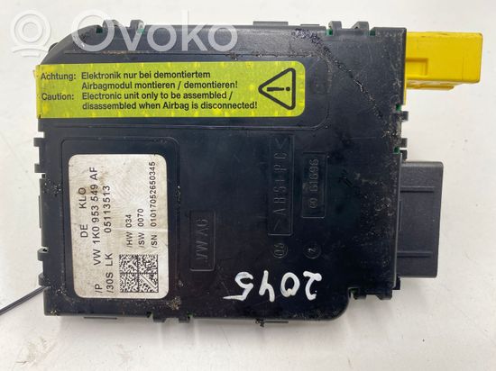 Audi A3 S3 8P Steering wheel angle sensor 1K0953549AF 1K0953549AF