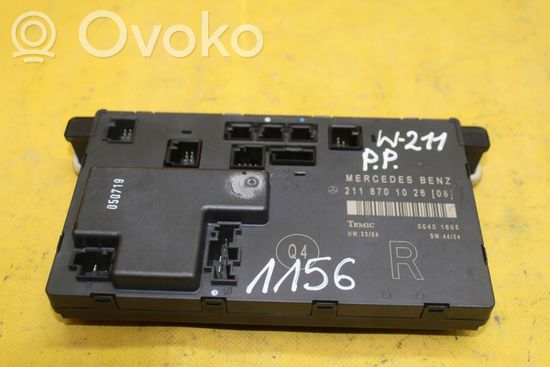 Mercedes-Benz E W211 Door control unit/module 2118701026
